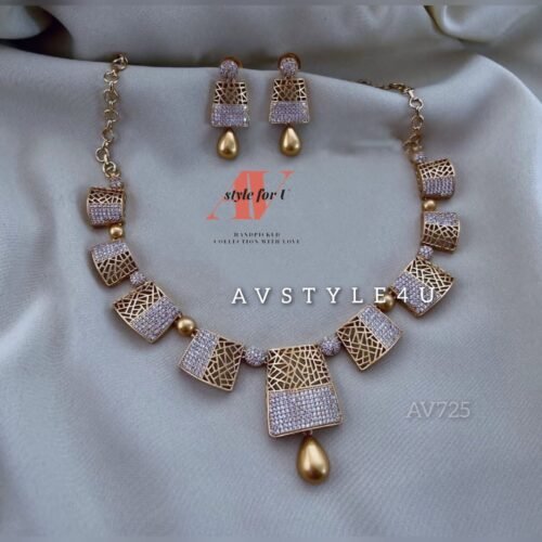 CZ Necklace Jewelry Set