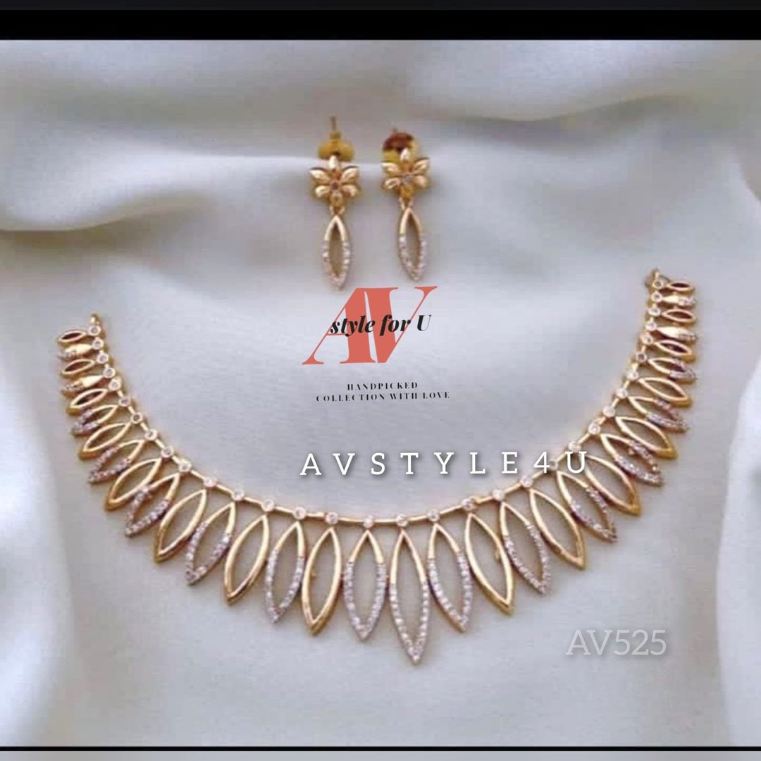 CZ Necklace Jewelry  Set