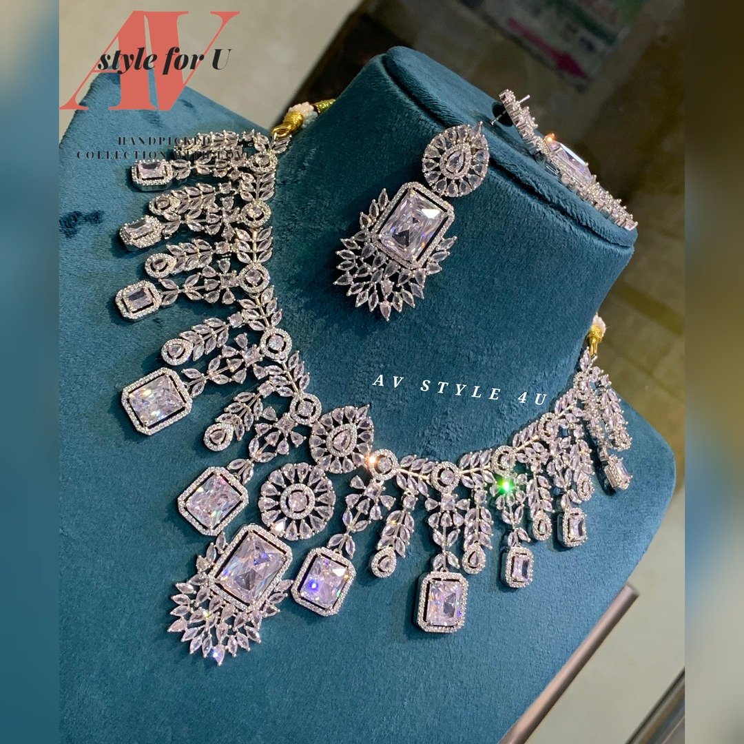 CZ Necklace Jewelry Set
