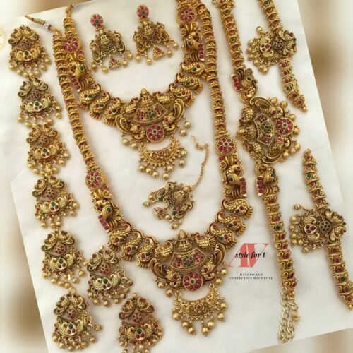 Elegant Matte Bridal Set