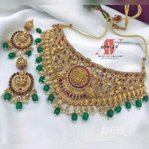 Ram Parivar Matte Choker Jewellery Set