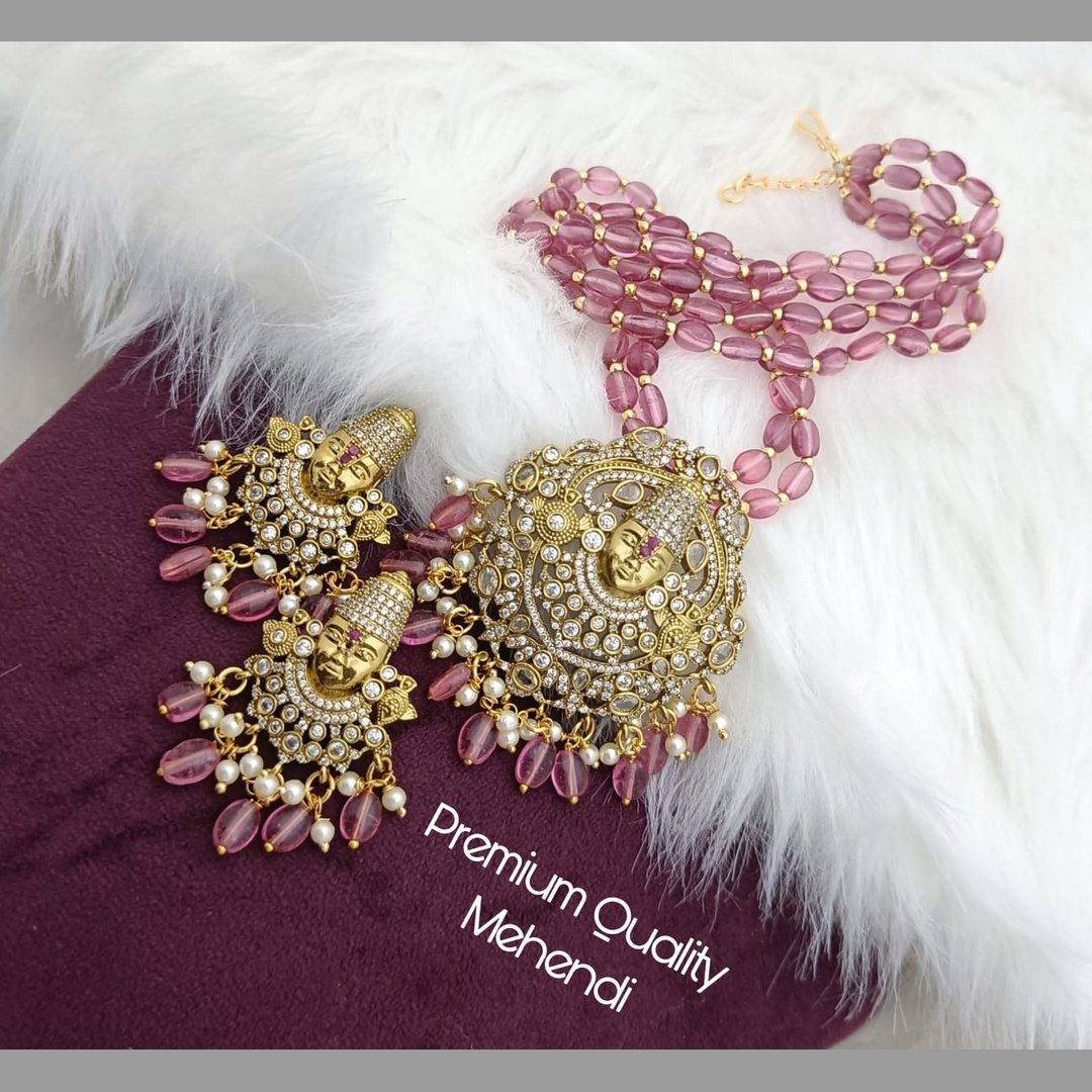 Monalisa beads necklace set