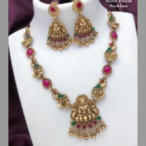 Matte Lakshmi Necklace Set