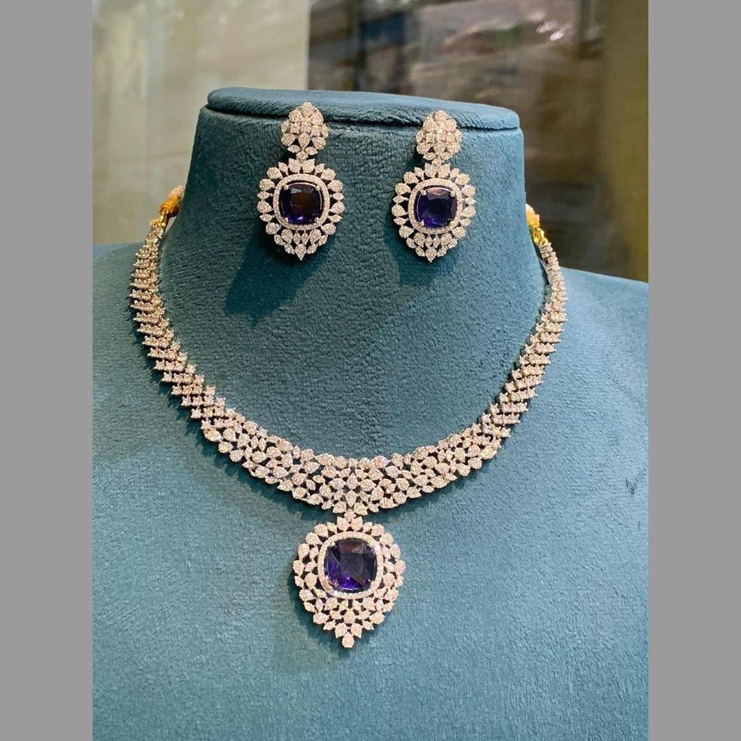 Stunning CZ Necklace Set