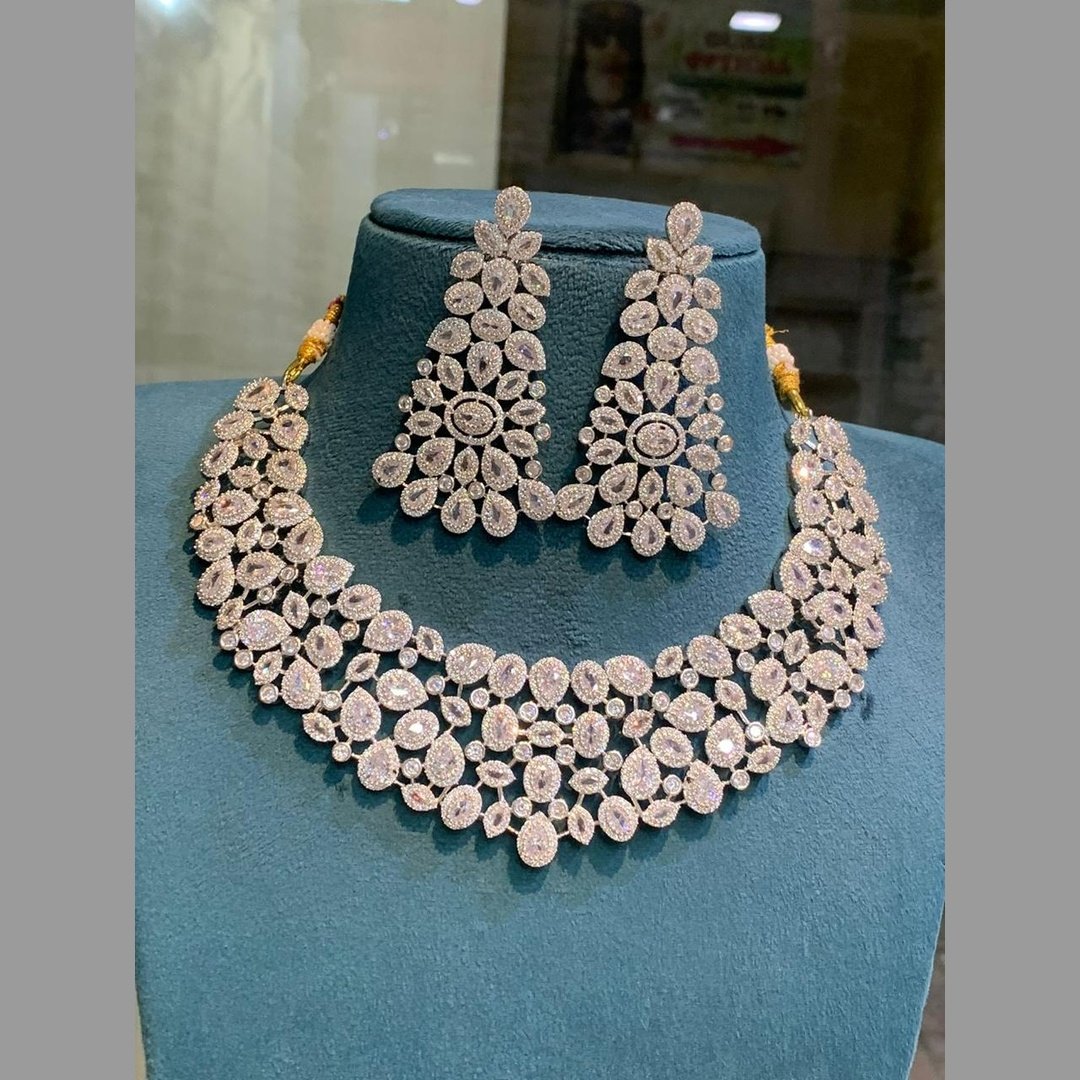 Stunning CZ Necklace Set