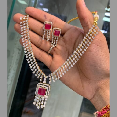 Stunning CZ Necklace Set