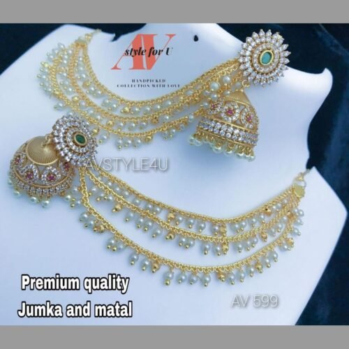 EARRINGS WITH EARCHAINS OR MATEEL