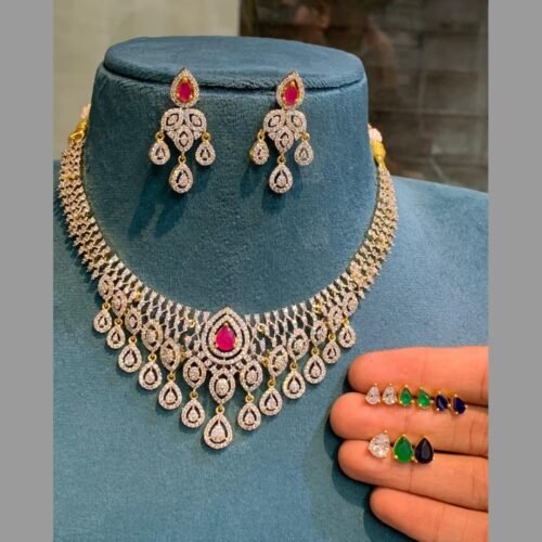 Stone Changeable Necklace Set