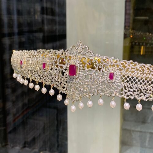 CZ Hipbelt Jewellery Set