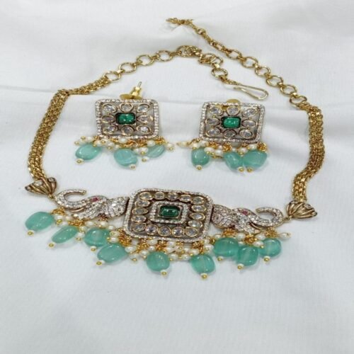 CZ Victorian Choker Set