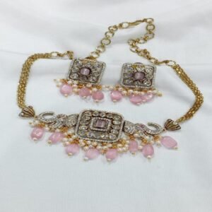 CZ Victorian Choker Set
