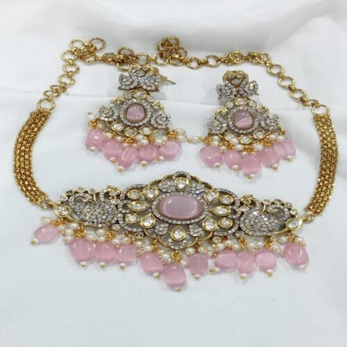 CZ Victorian Choker Set