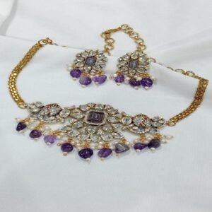 CZ Victorian Choker Set