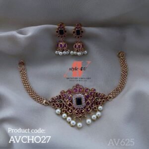 Elegant Matte Choker Jewellery Set: A Timeless Addition to Your Collection