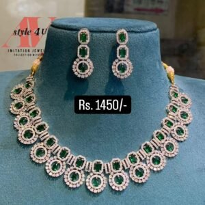 Exquisite CZ necklace jewellery Design