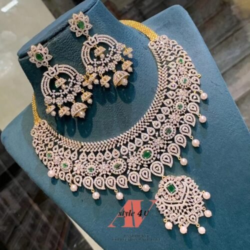 Elegance Redefined: The Perfect CZ Bridal Necklace