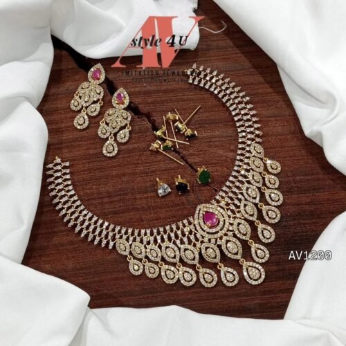 Discover the Elegance of the Most Beautiful CZ Necklace Set