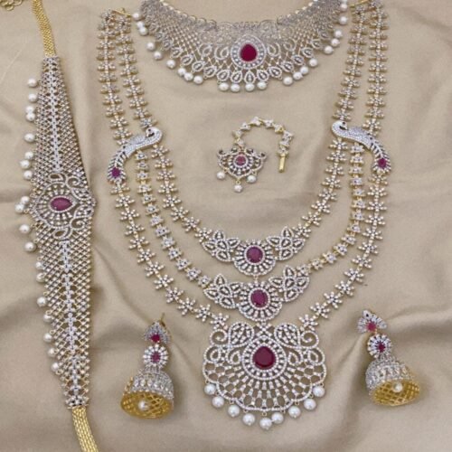 Elegant CZ Semi Bridal Set for Every Occasion