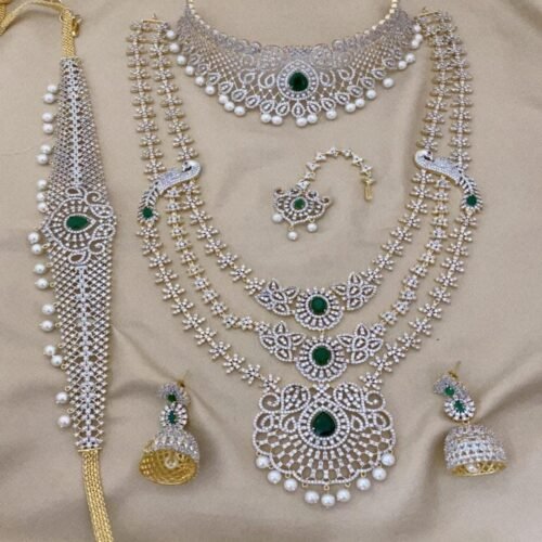 Elegant CZ Semi Bridal Set for Every Occasion