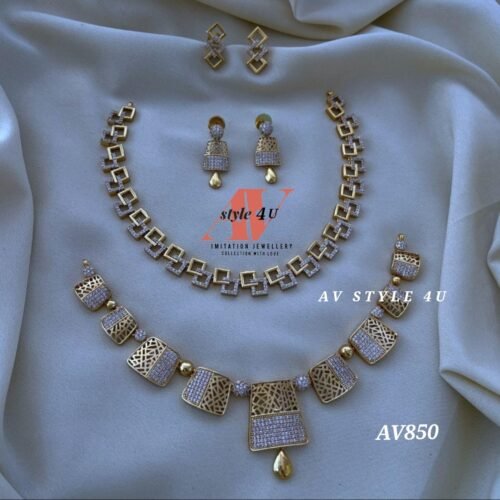 Stylish CZ Necklace Combo Set for Every Occasion