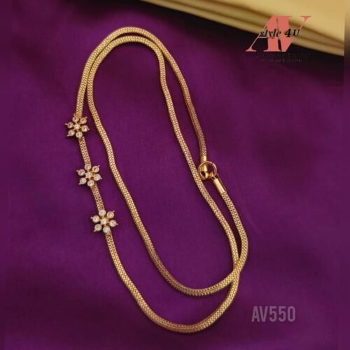 Tri-Floral Mop /Thali Chain