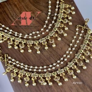 CZ Mateel Ear Chain Jewellery