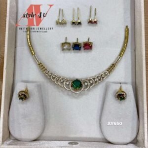 Elegant Stone Changeable Necklace