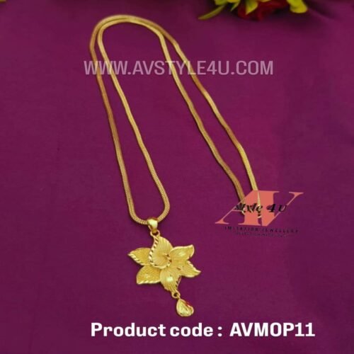 Micro Gold Plated Impon Chain with Dollar