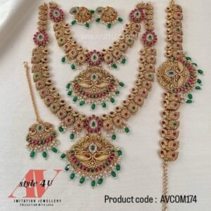 No Idol Semi Bridal Mango Design Jewellery