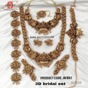 3D Design Bridal Set Jewellery