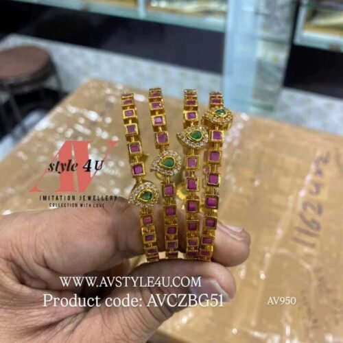 CZ BANGLES AVCZBG51 -950 Elegant CZ Bangles
