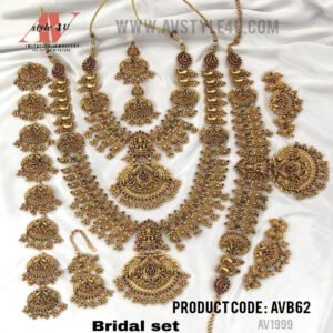 Double Layered Bridal Jewellery Set