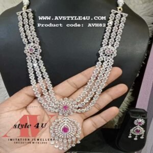 CZ 3 Layered Haram Jewellery