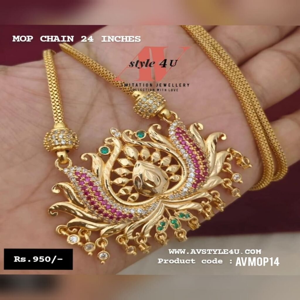 Tennampoo Design Chain Lotus Design Doller Mop Chain – AVSTYLE4U