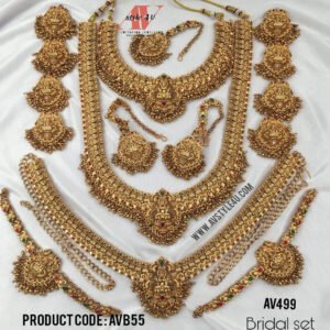 Lakshmi Gold Balls Matte Bridal Set