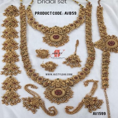 MATTE BRIDAL JEWELLERY AVB59-1599 Matte Bridal Jewellery