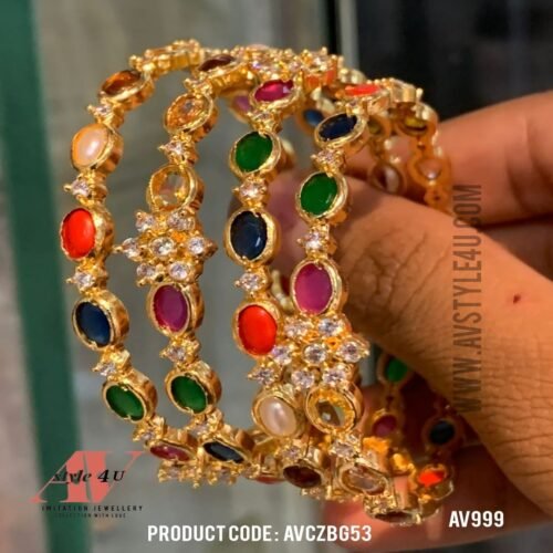 Navarathna BANGLES AVCZBG53 -999 Navarathna Bangles