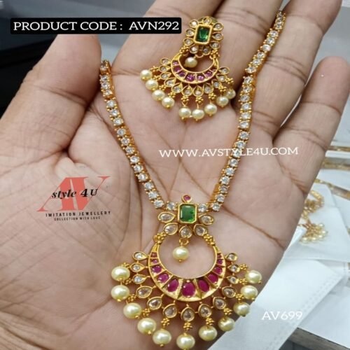 Pearls CZ Necklace Collection