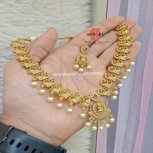 Pearls CZ Necklace Collection