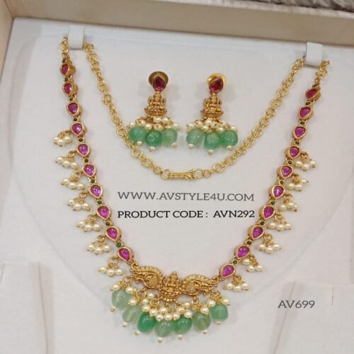 Pearls CZ Necklace Collection