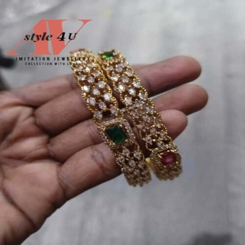 Elegant CZ Bangles Jewellery