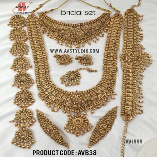 Matte Gold Plated Bridal Sets