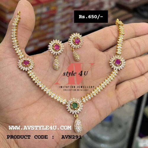 Elegant CZ Simple Necklace