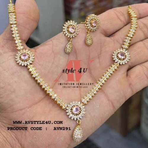 Elegant CZ Simple Necklace