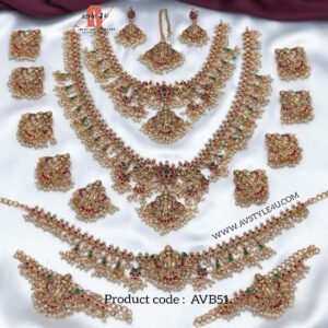 Pearls Gold Plated Bridal Sets