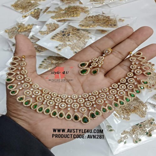 Premium CZ Necklace Set