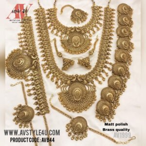 Matte Gold Plated Bridal Sets