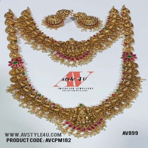 pearls combo jewellery 899 Pearl Matte Combo Sets