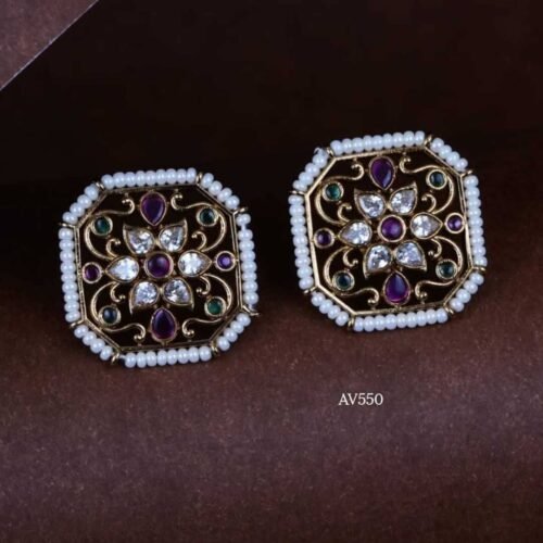 Diamond Finish Ear Studs