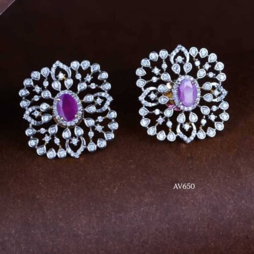 Diamond Finish Ear Studs